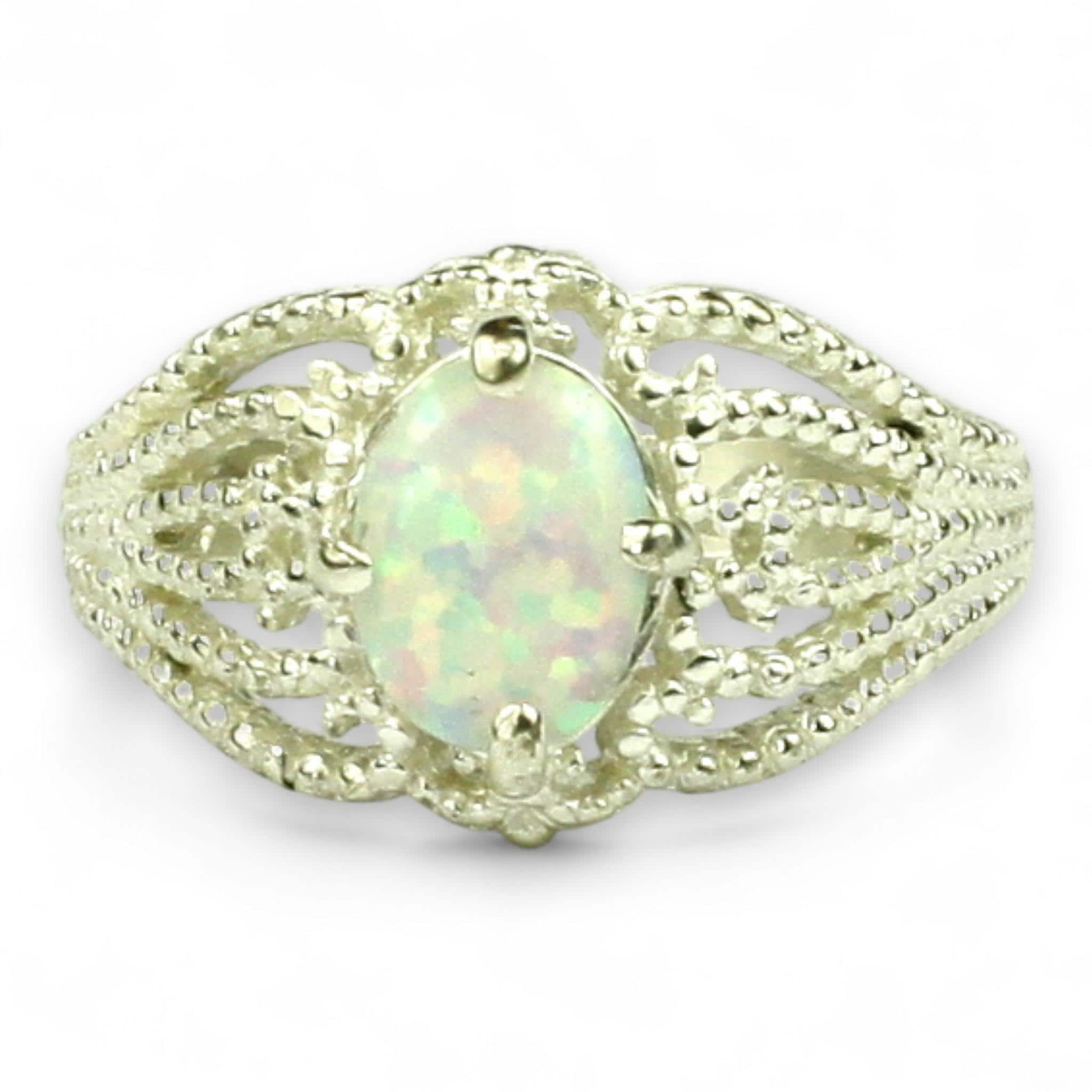 Swiss Blue CZ, 925 Sterling Silver Ring, SR283