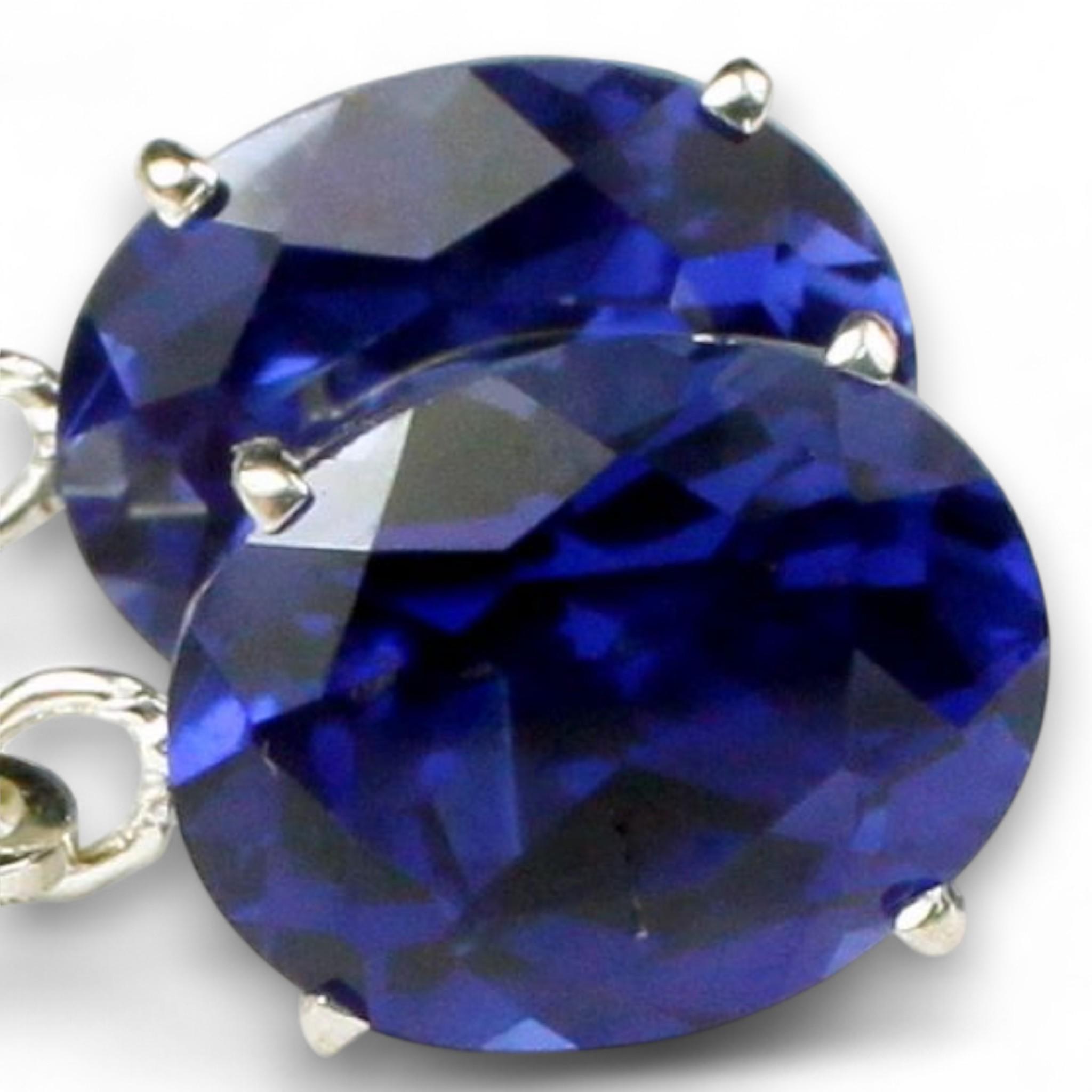 London Blue Topaz, 14KY Gold Post Earrings, E112