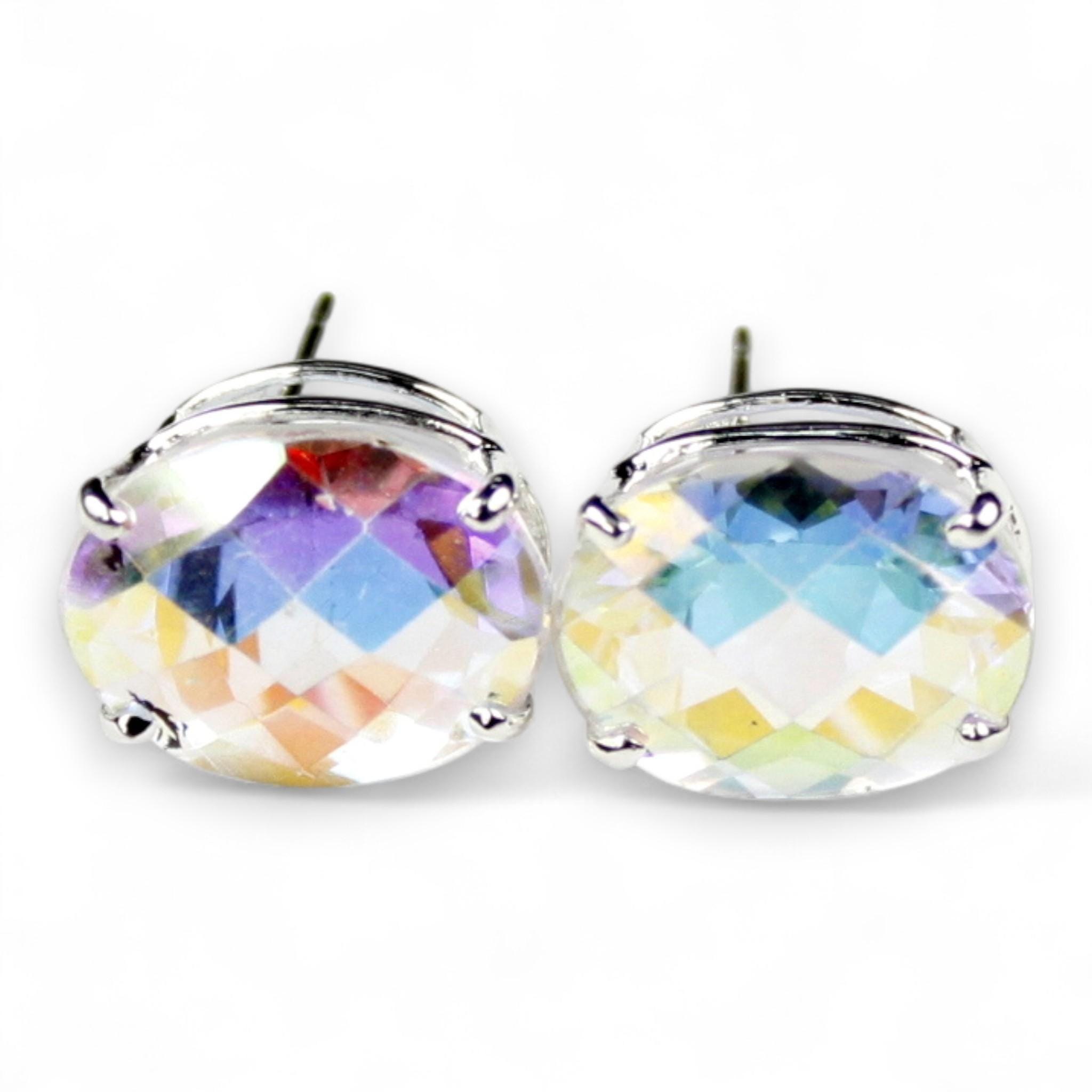 Golden Yellow CZ, 925 Sterling Silver Leverback Earrings, SE001