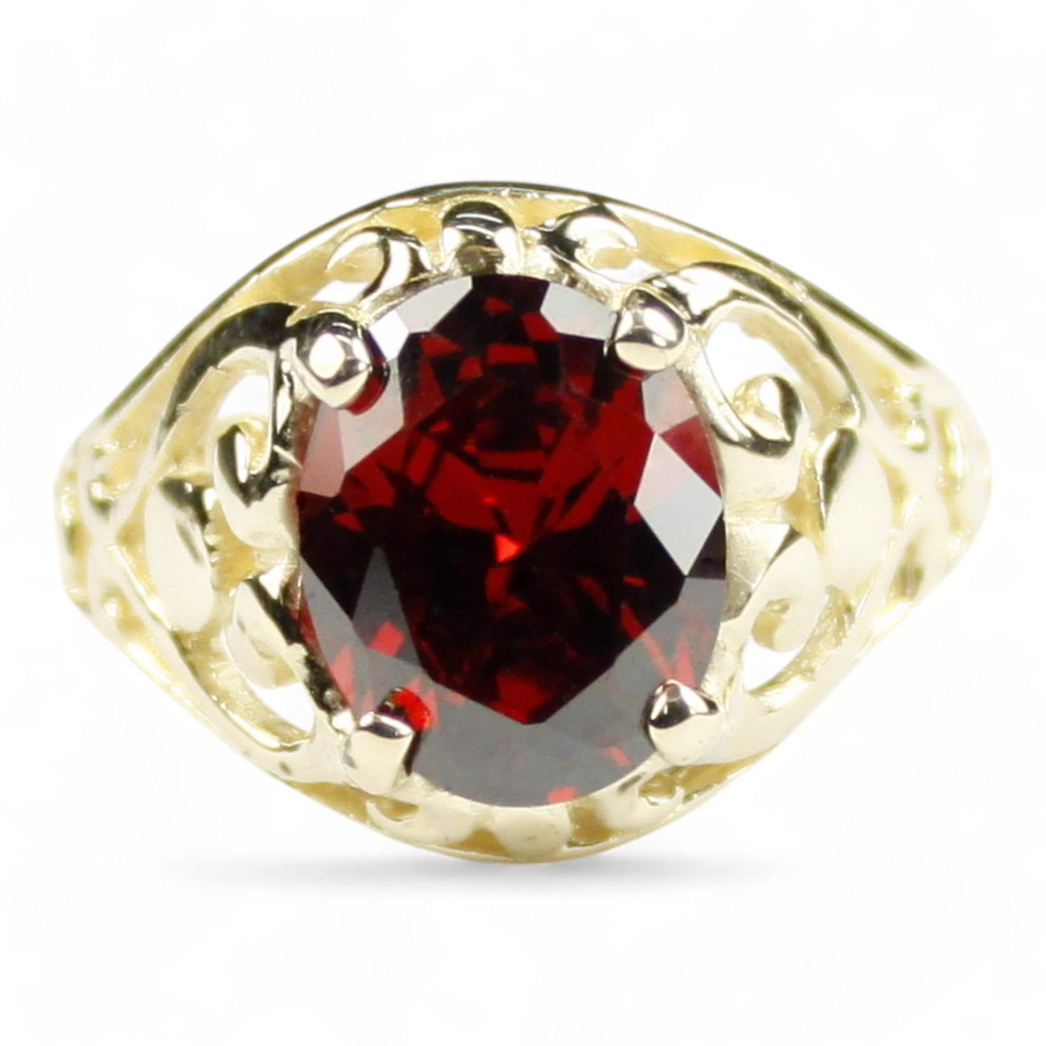 Mozambique Garnet, 18KY Gold Ring, R021
