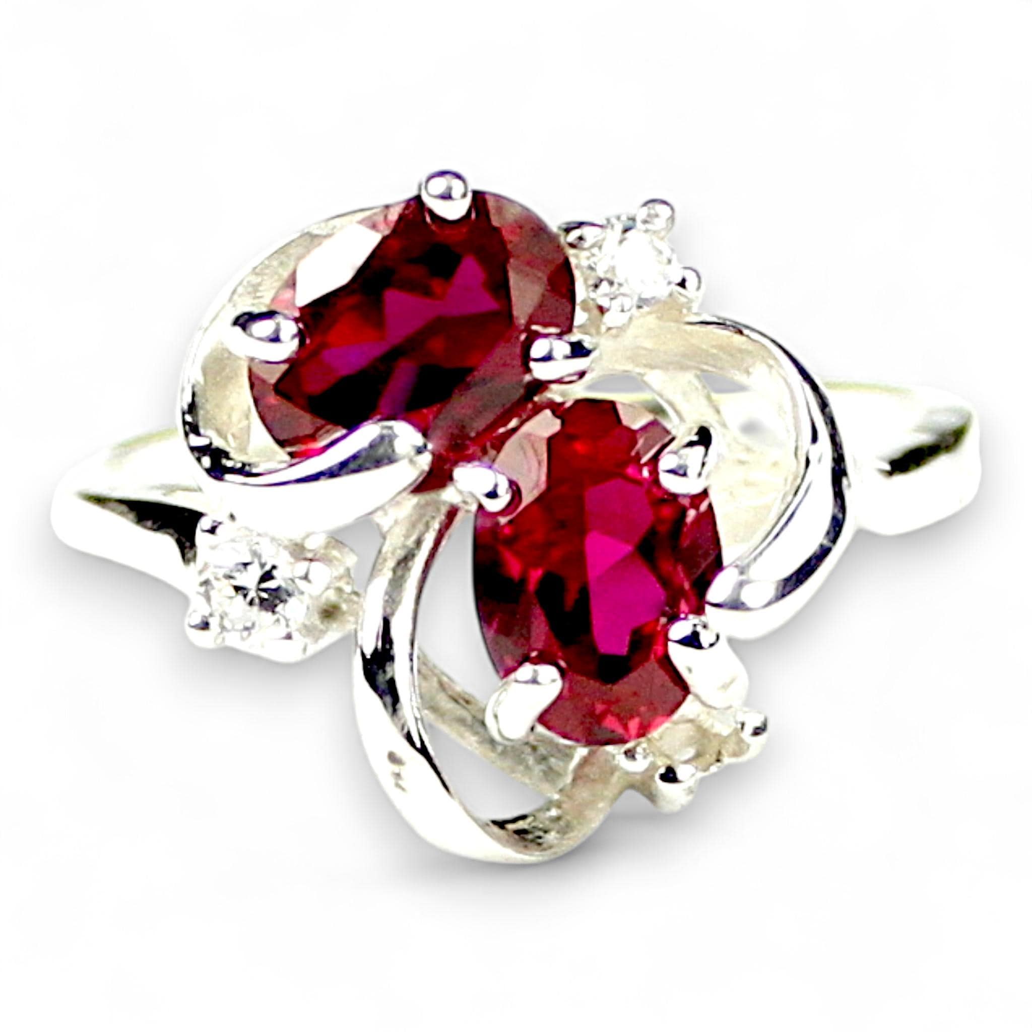 Padparadscha Sapphire, 925 Sterling Silver Ring, SR113