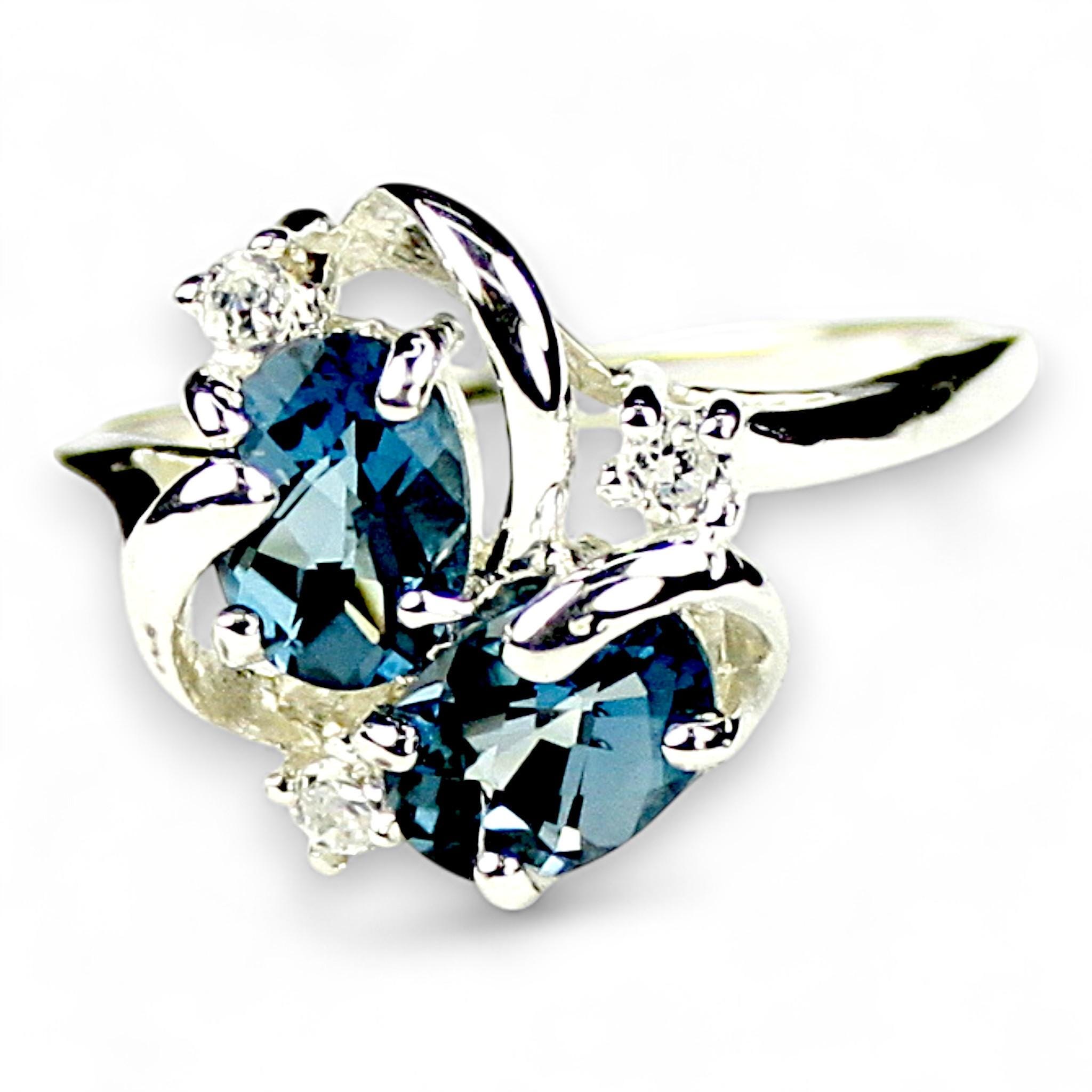 Golden Yellow CZ, 925 Sterling Silver Ring, SR176