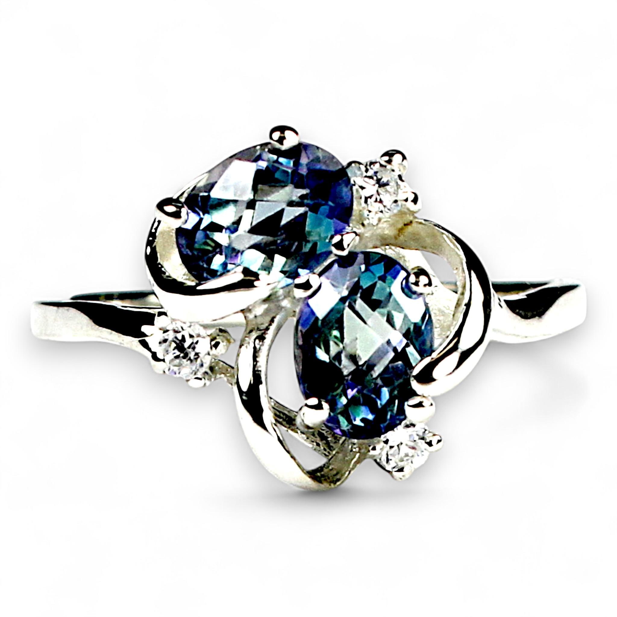 Russian Nanocrystal Emerald, 10Ky Gold Ring R016