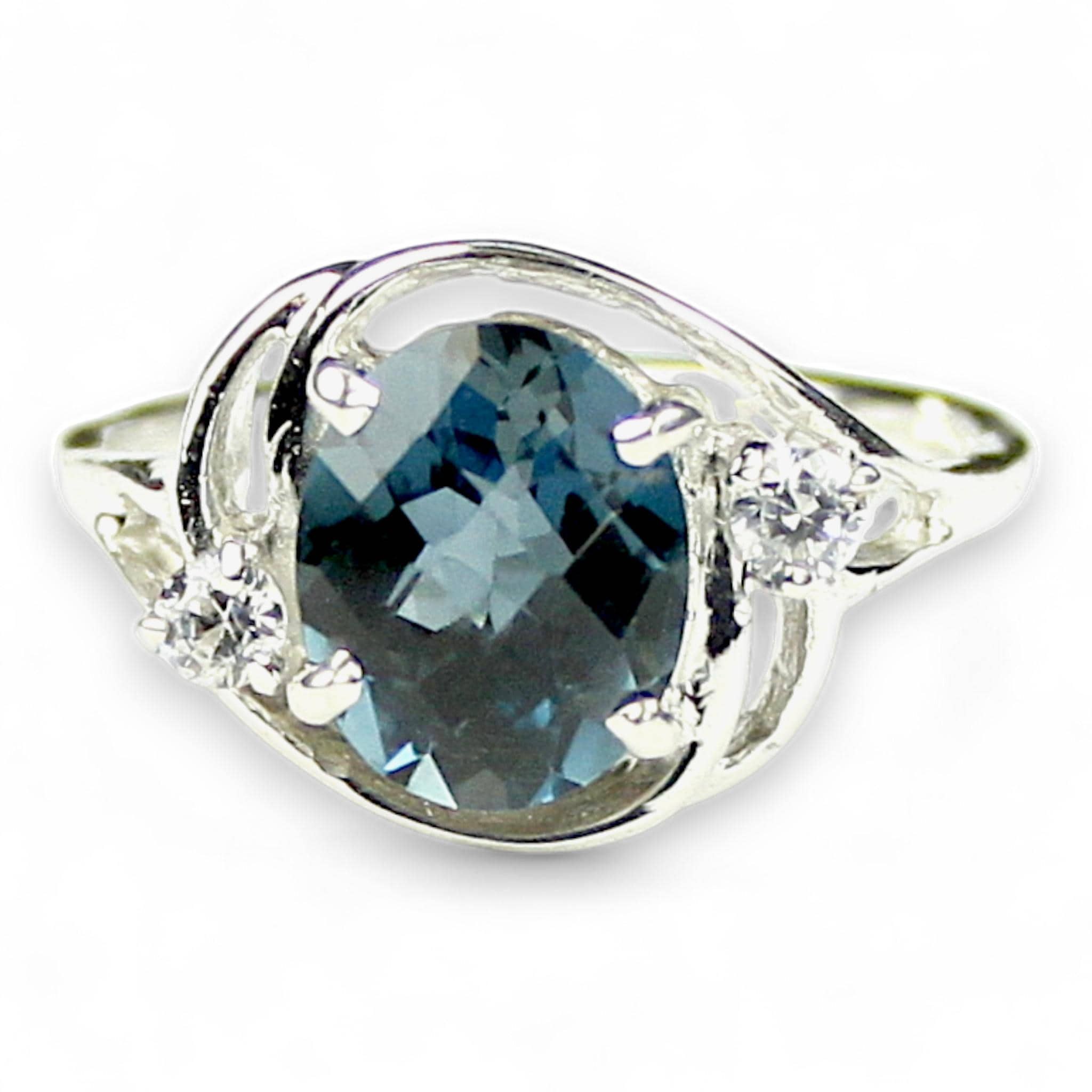 Neptune Garden Topaz, Sterling Silver Ring, SR004