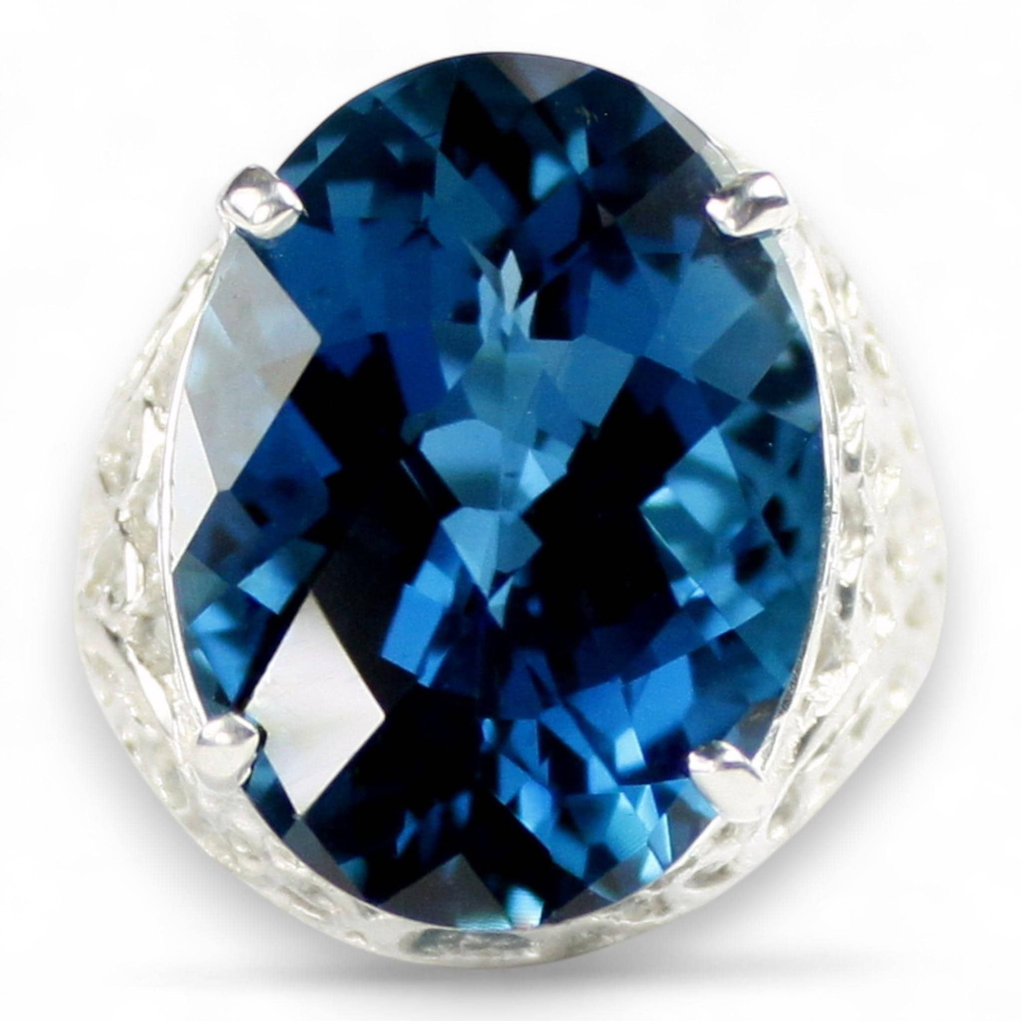 Created White Opal, 16 CZ accents, 14K Gold Ring, R270