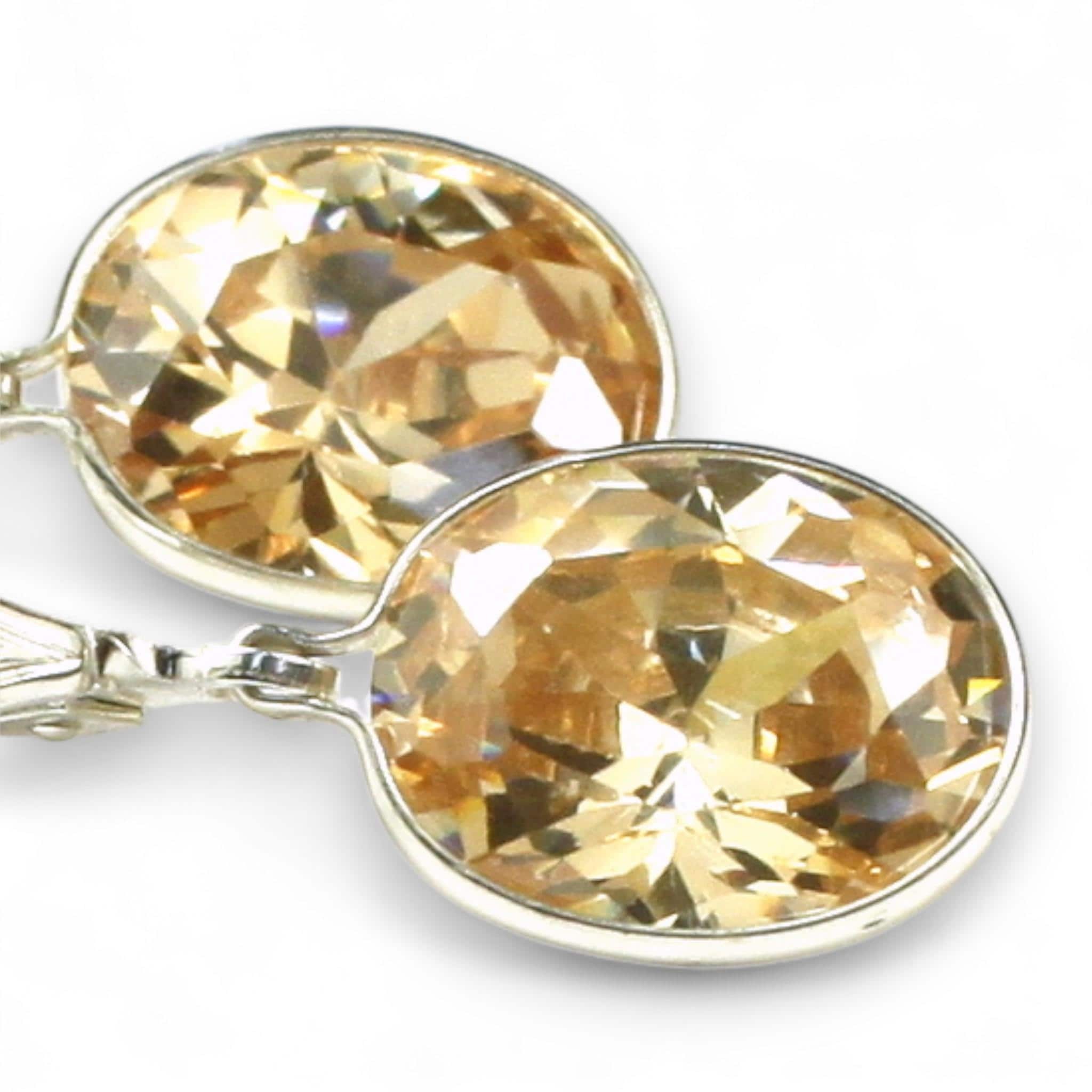Golden Yellow CZ, 14KY Gold Ring, R004