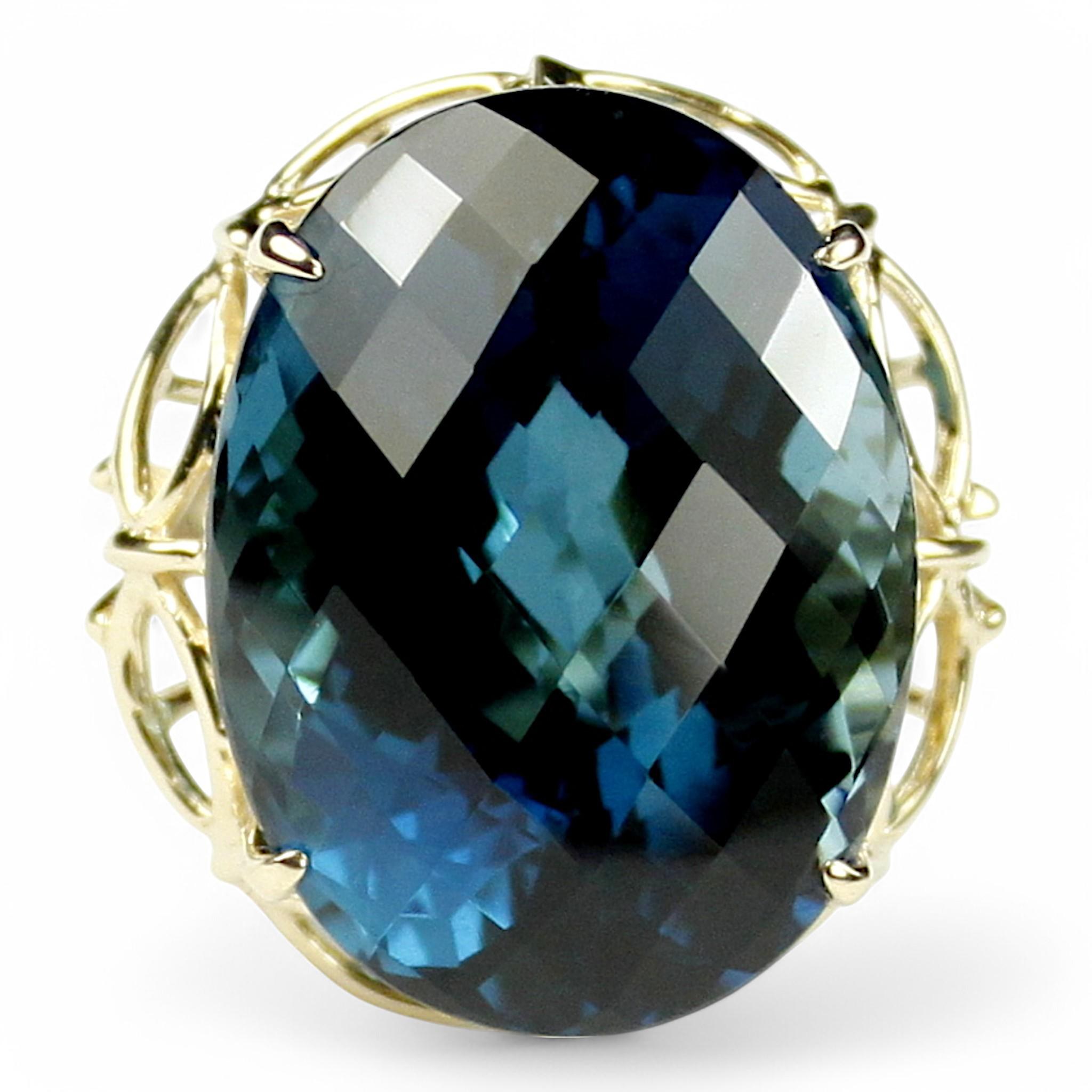 Padparadscha Sapphire, 10KY Gold Ring, R058