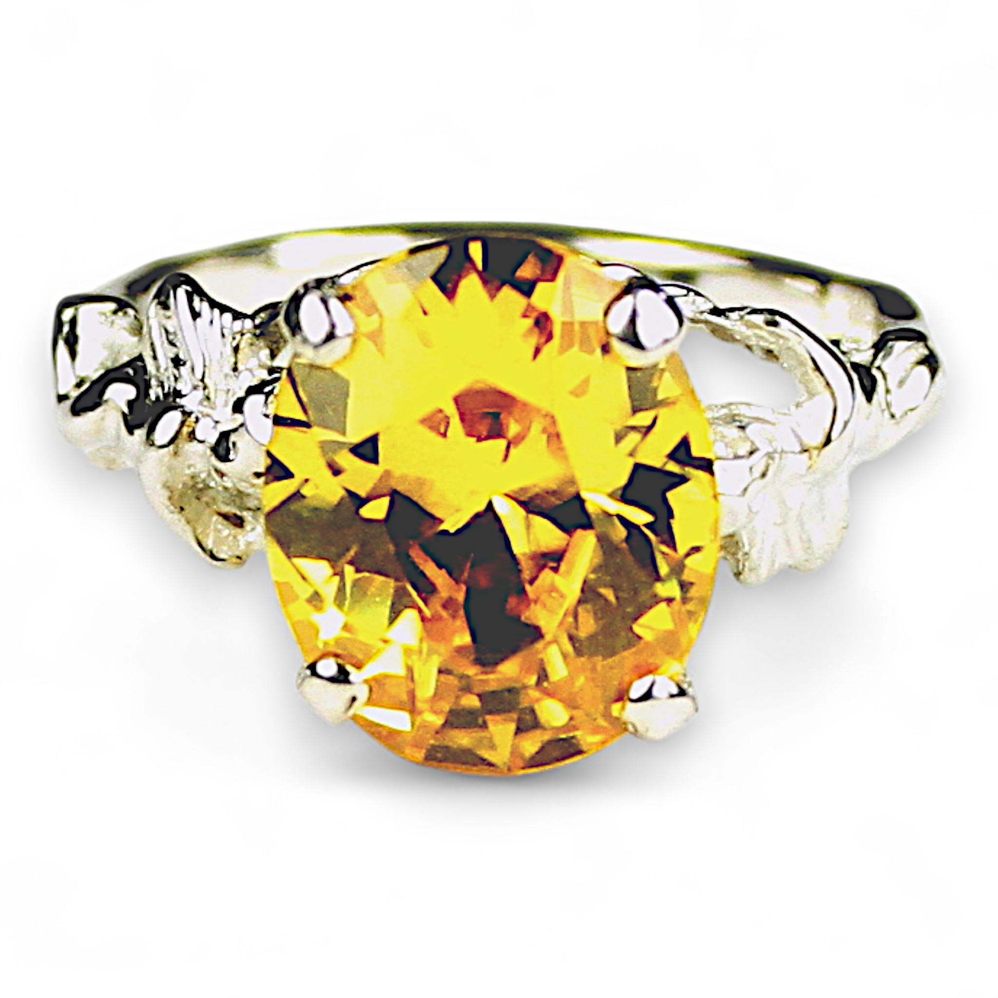 Russian Nanocrystal Emerald, 925 Sterling Silver Ring, SR260