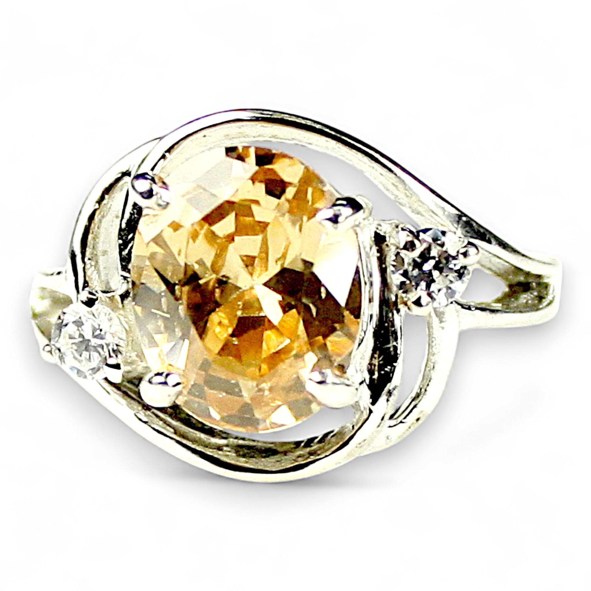 Pure Pink Topaz, Sterling Silver Ring, SR176