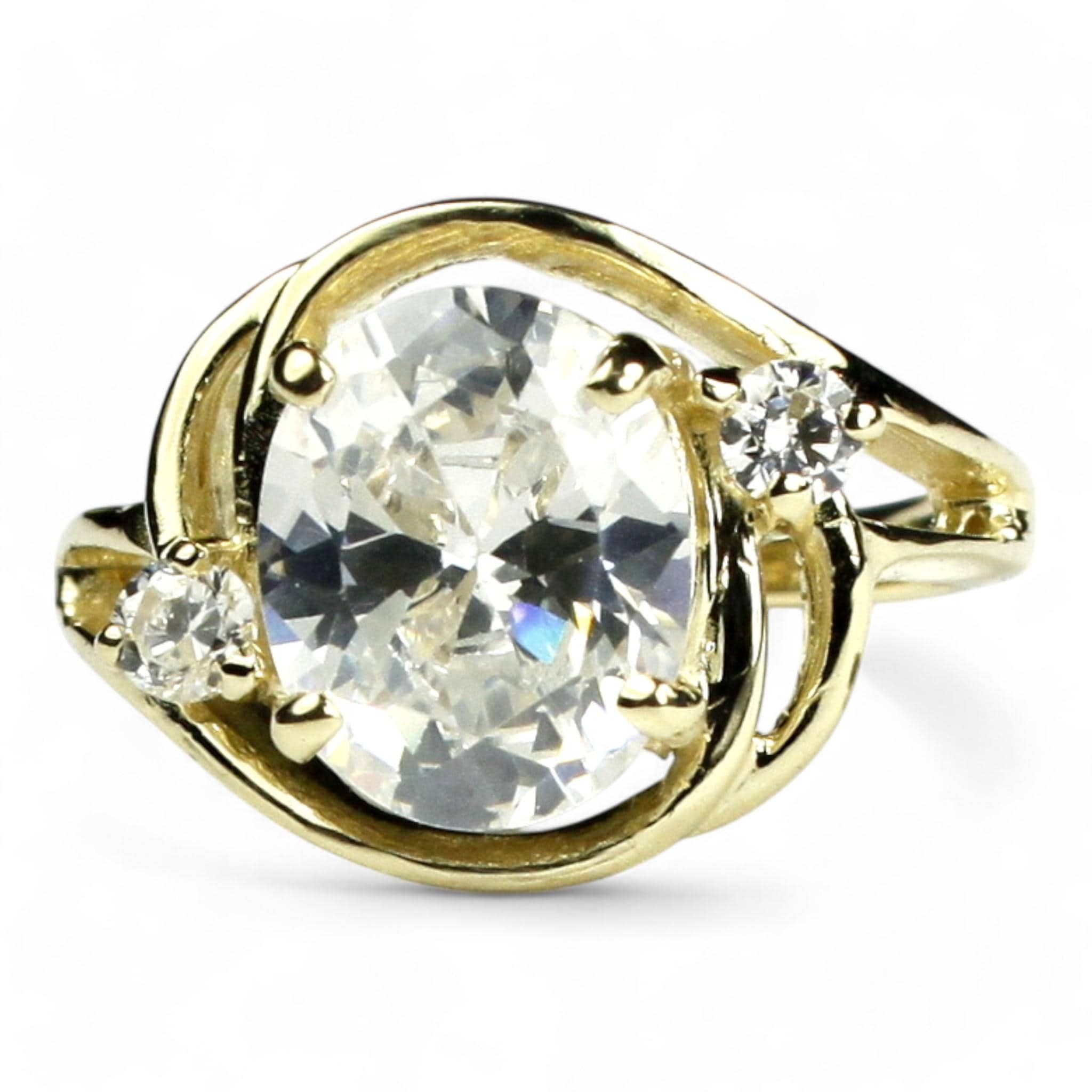 Peridot, 925 Sterling Silver Ladies Ring, SR243