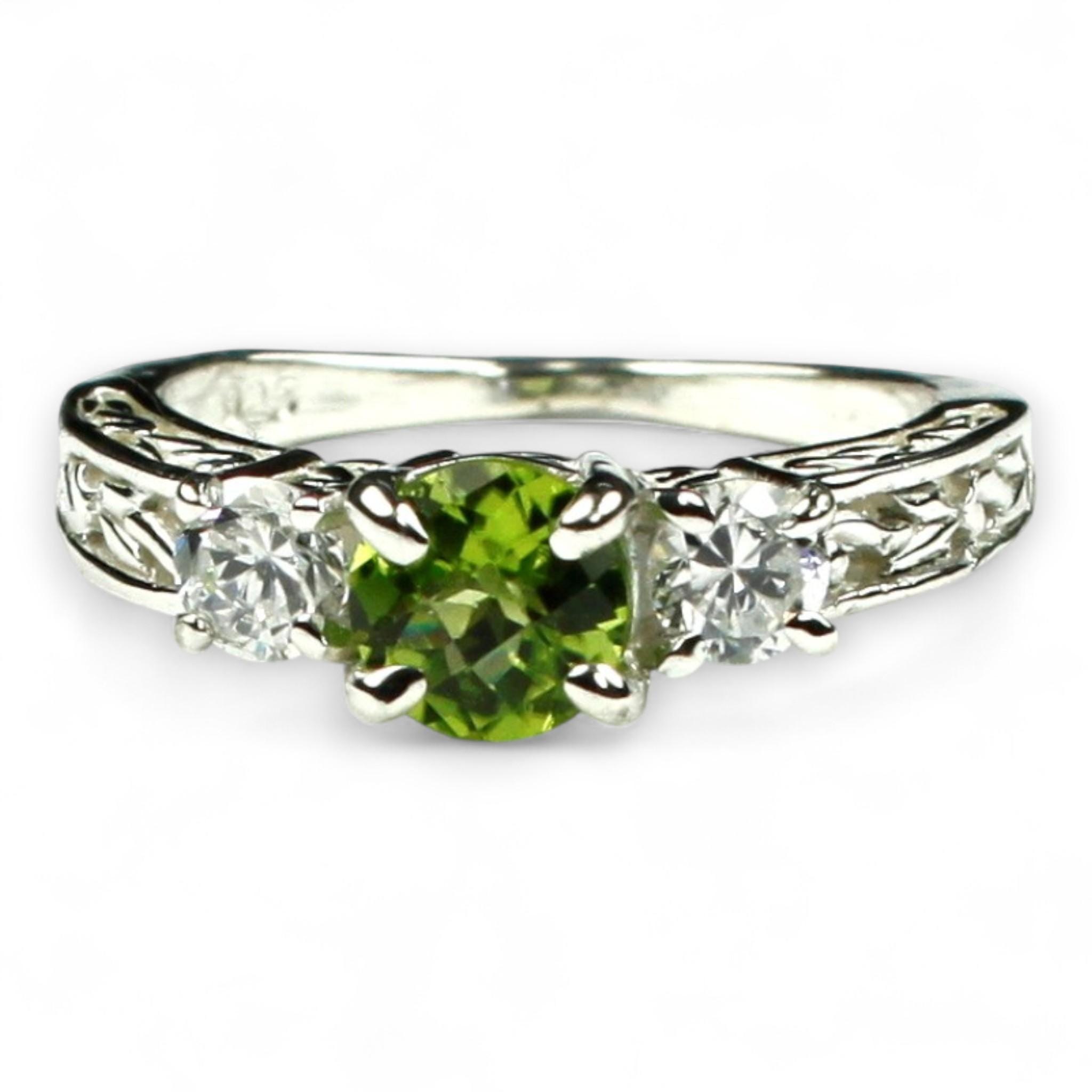 Silver Topaz, Sterling Silver Ring, SR004