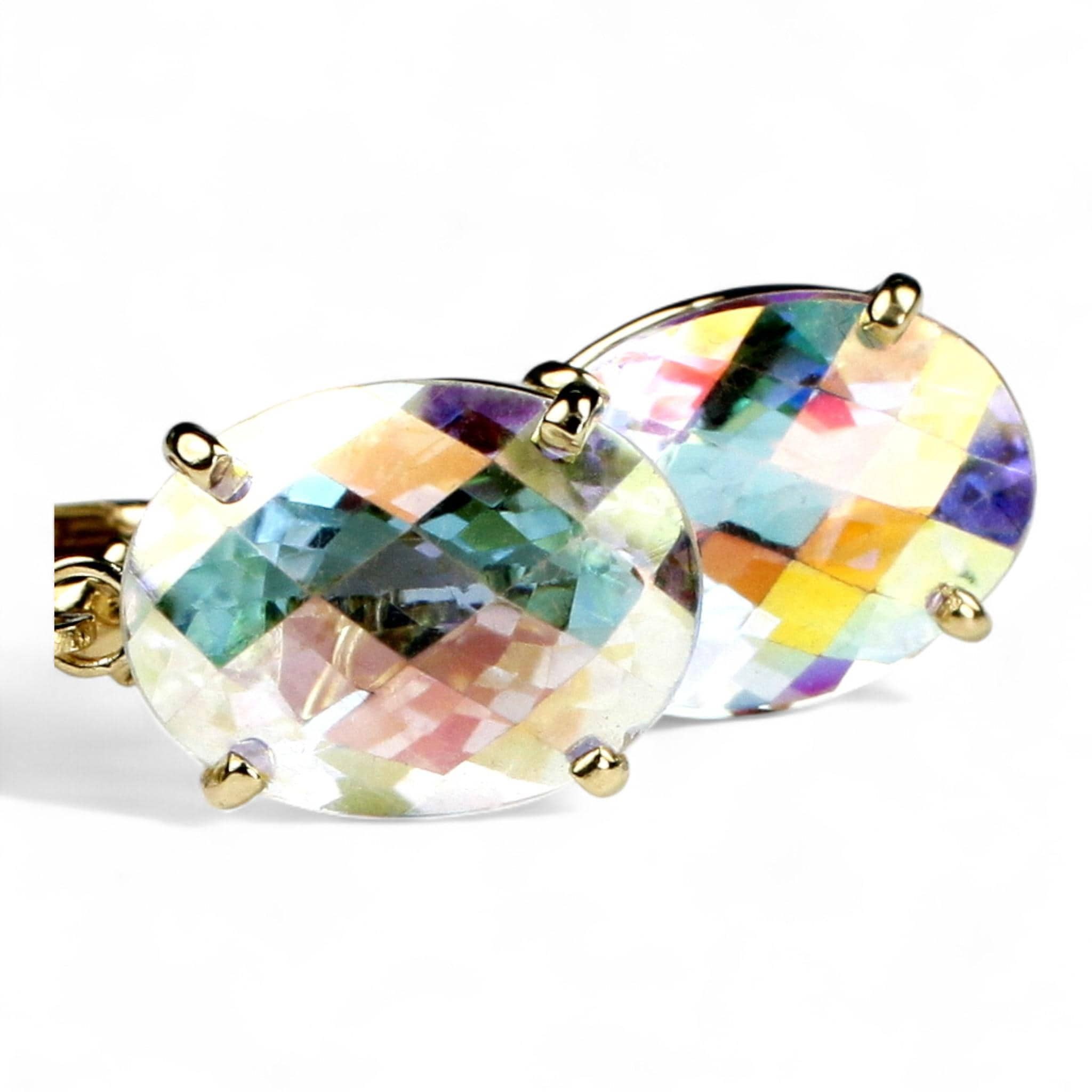 Silver Topaz, 14KY Gold Pendant, P006