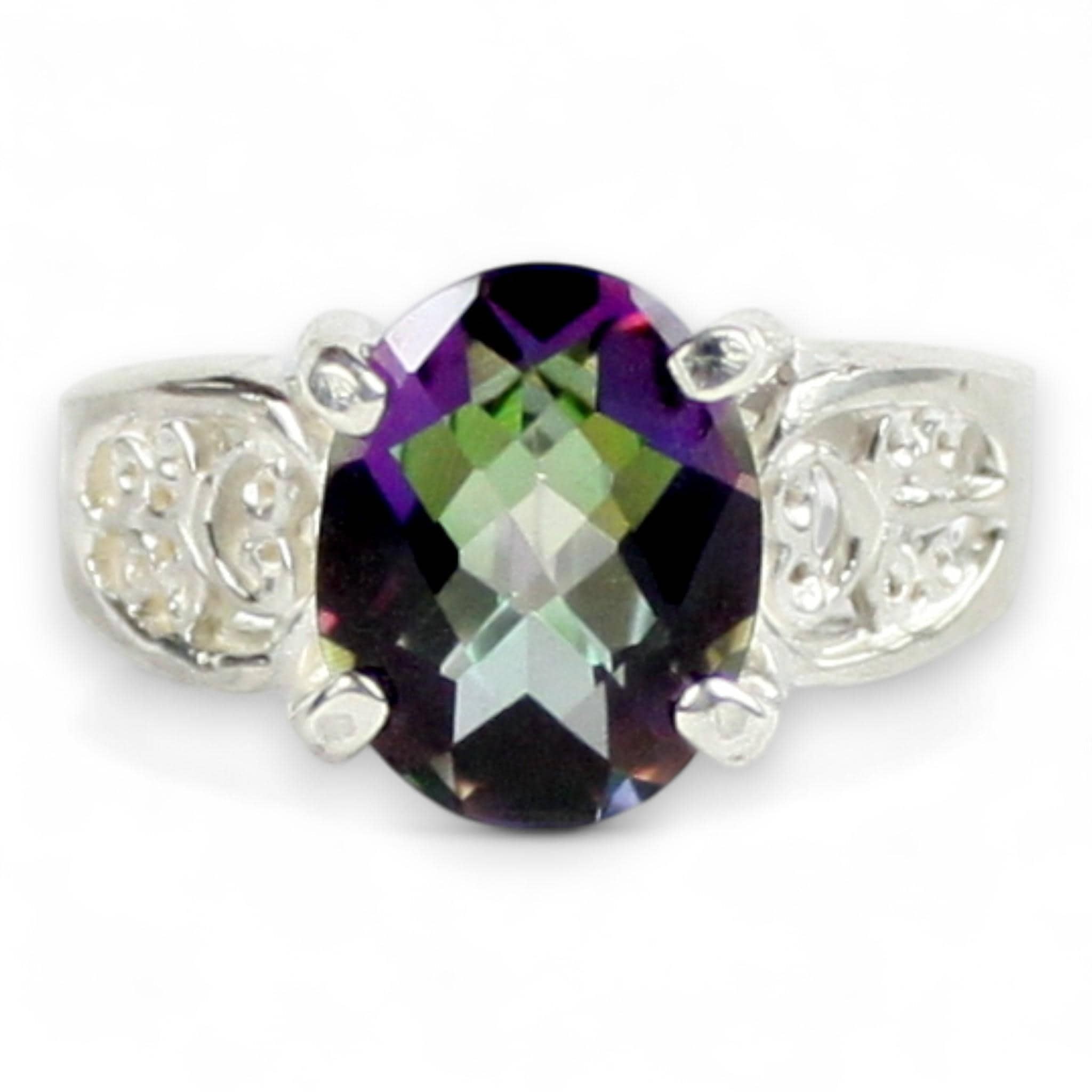 Golden Yellow CZ, 925 Sterling Silver Ring, SR005