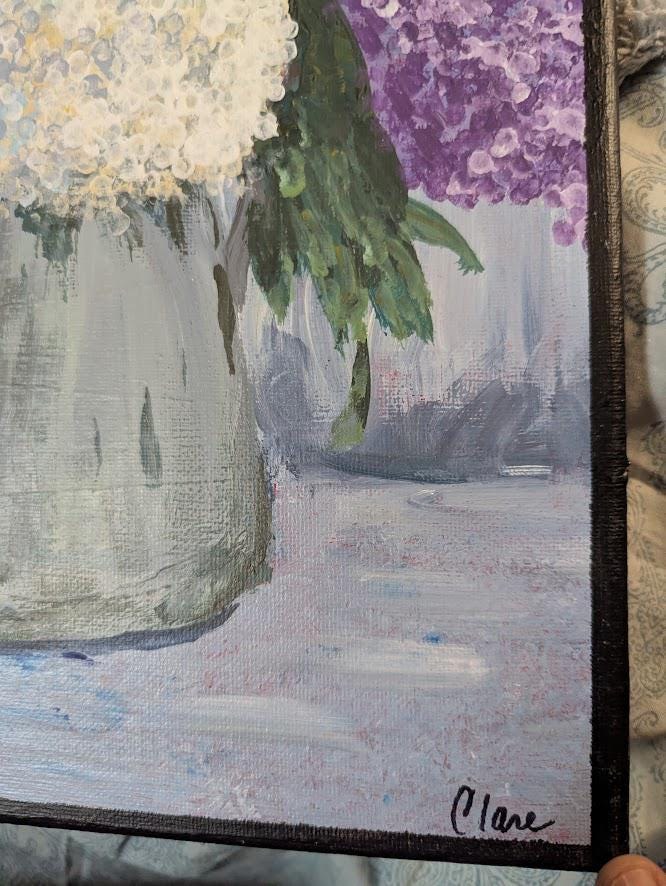 Sunday Hydrangeas, detail 3
