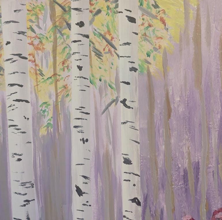 Through The Birches, detail 4