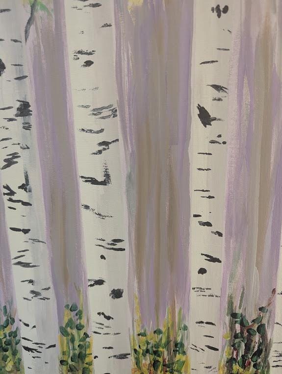 Through The Birches, detail 5
