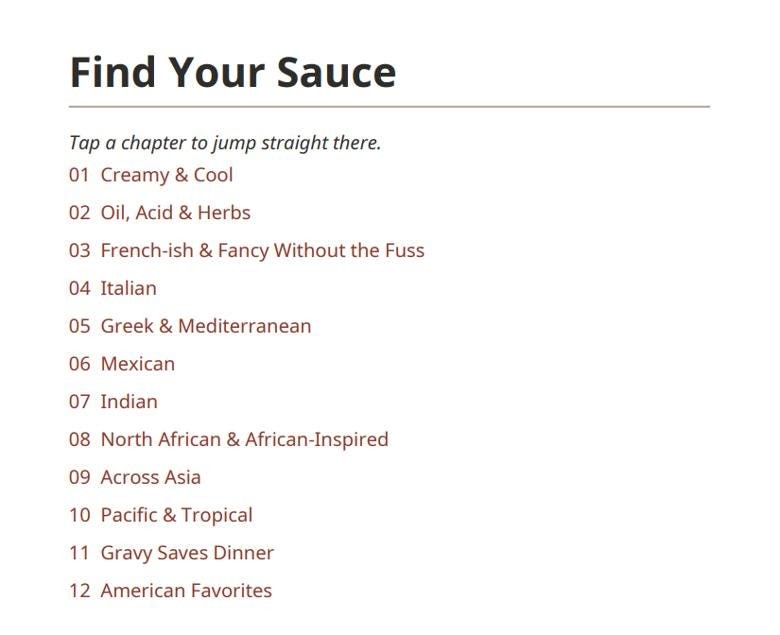 Stay Saucy! cookbook preview 3