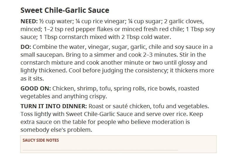 Stay Saucy! cookbook preview 4