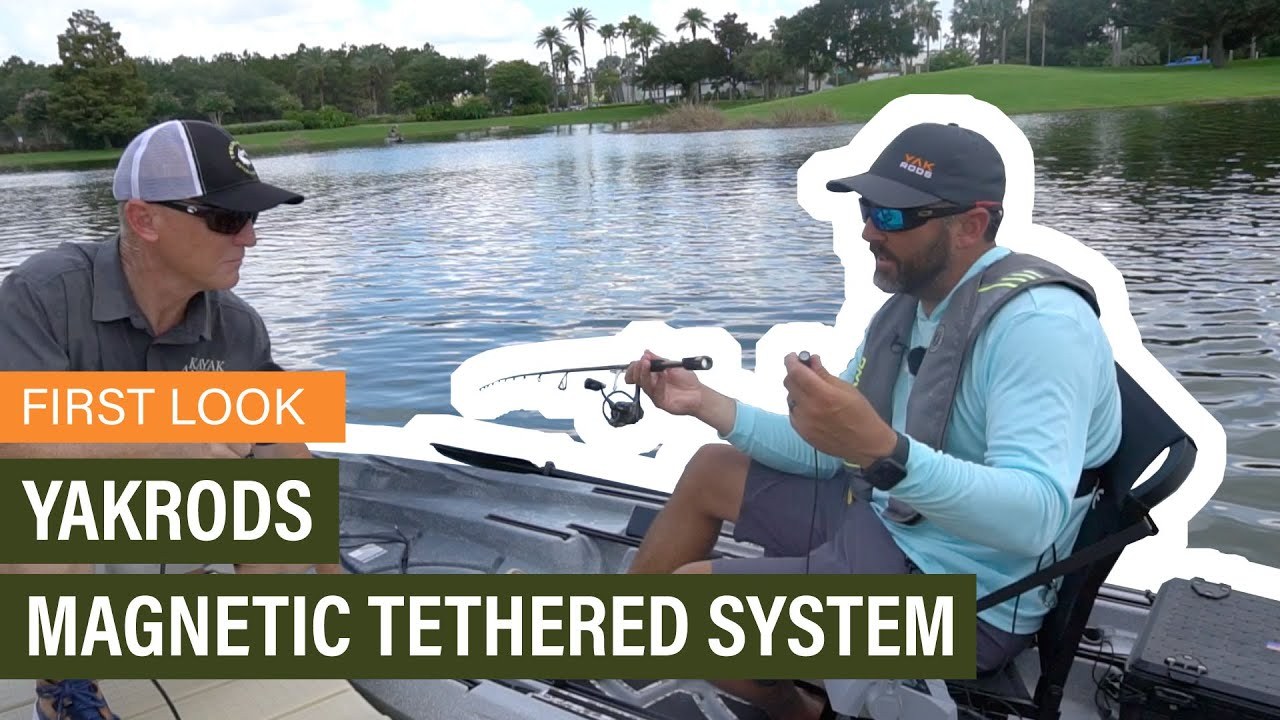 Yakrods magnetic tether system on the water