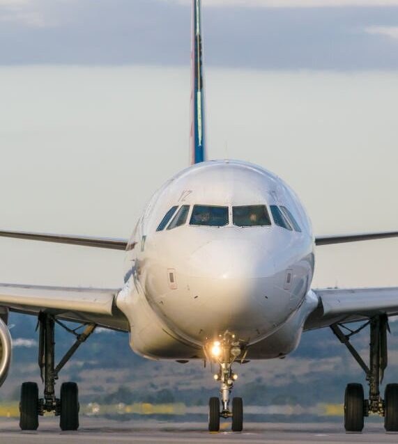 Private aircraft on the apron