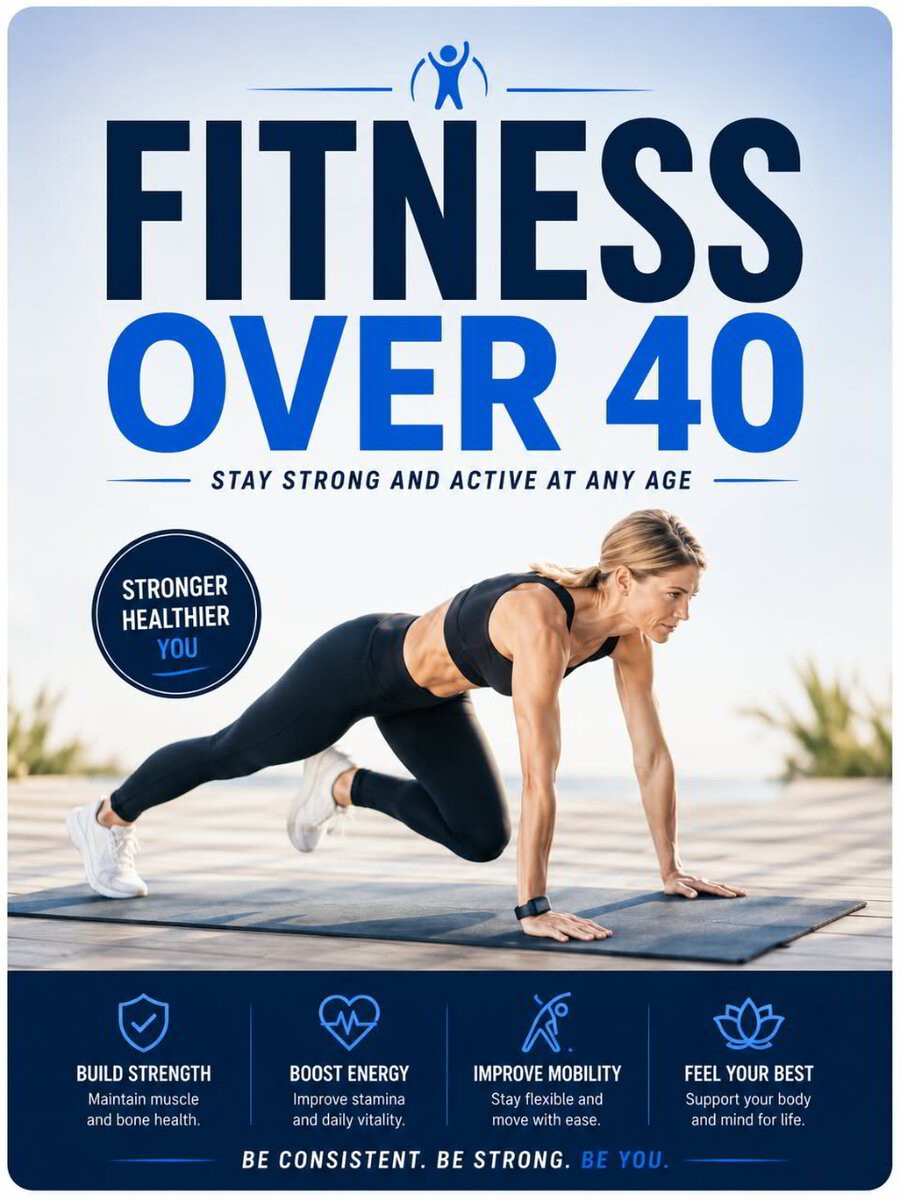 Fitness Over 40 guide cover