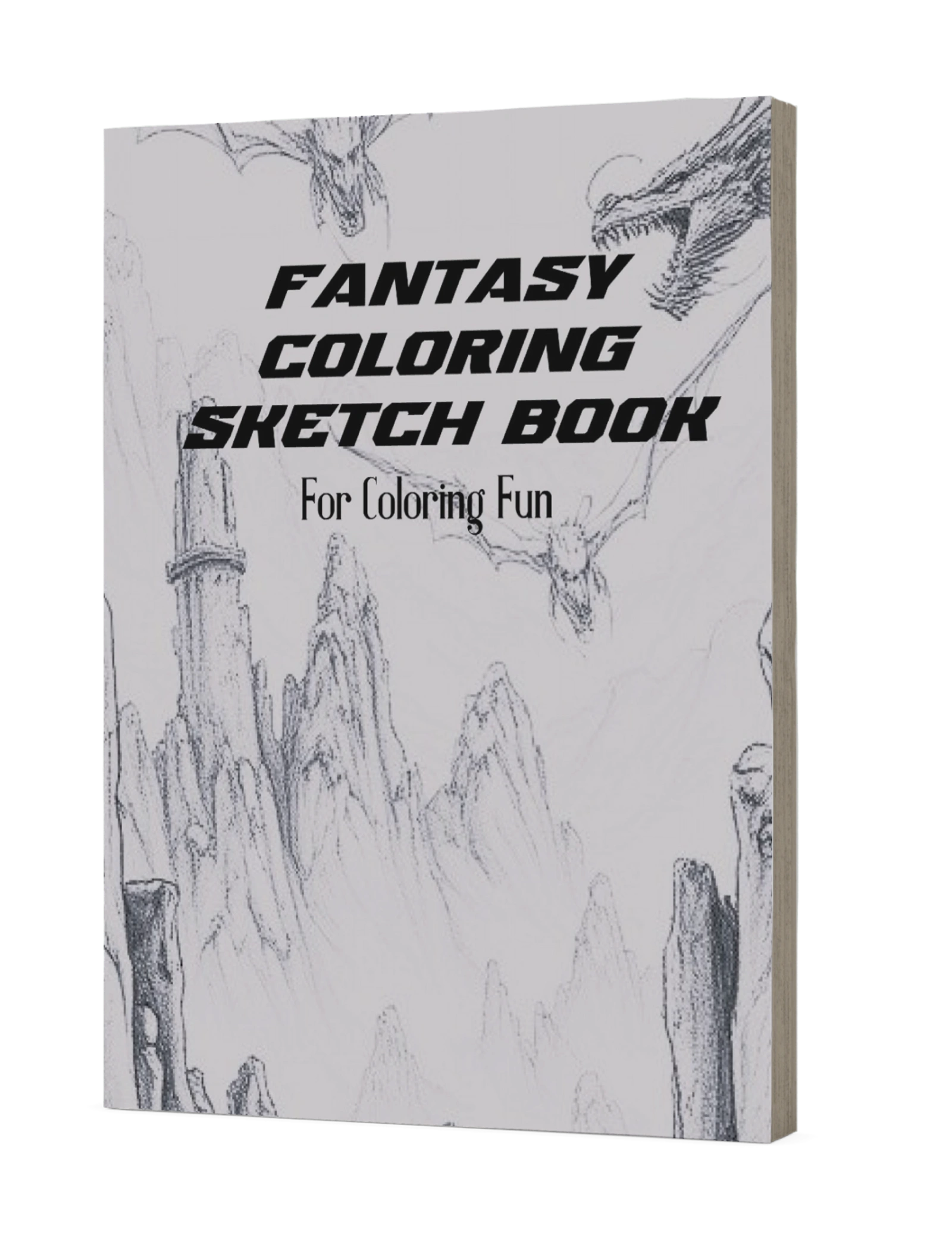 Cover of FANTASY COLORING SKETCH BOOK by Mark Castleberry