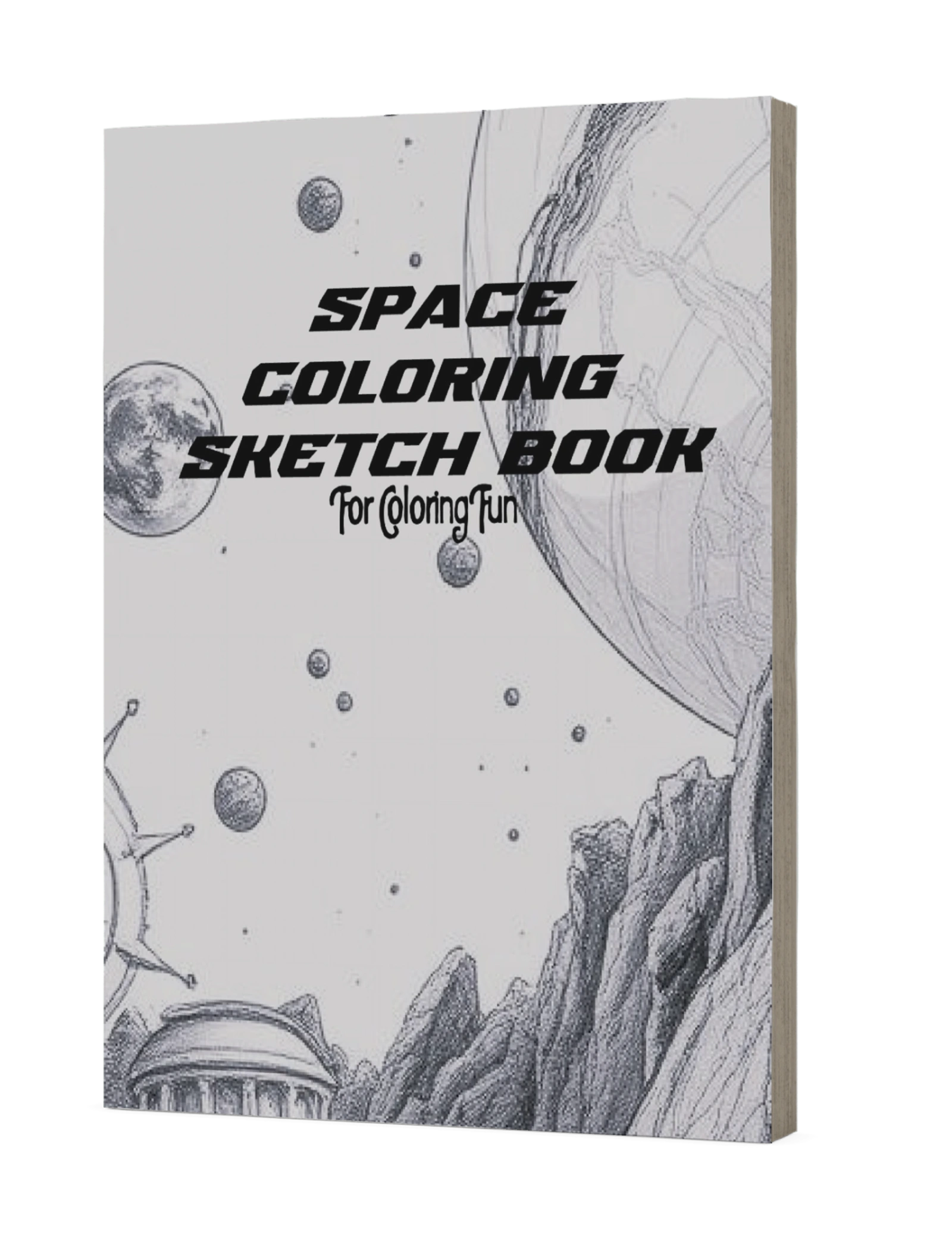 Cover of SPACE COLORING SKETCH BOOK by Mark Castleberry