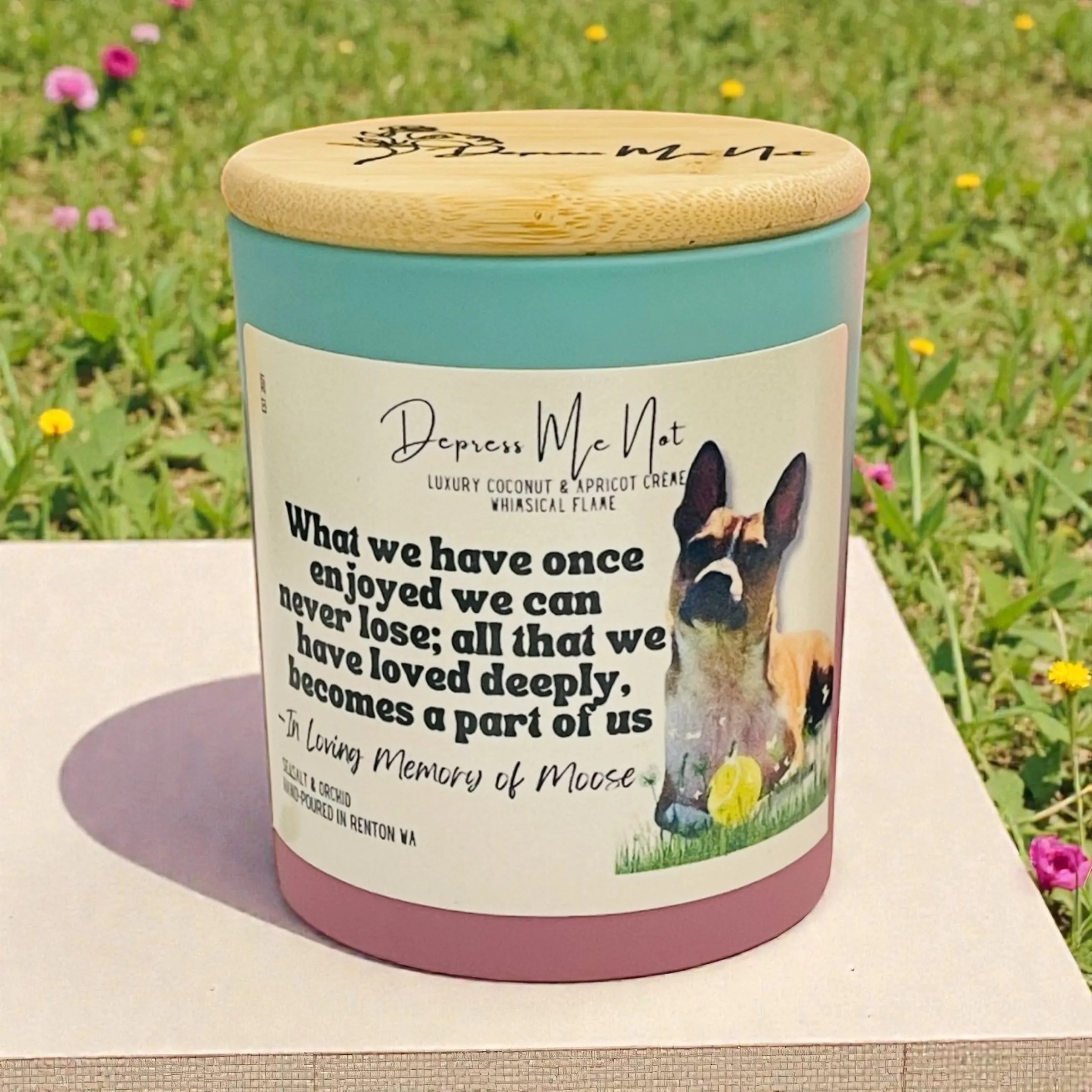 Fur-ever in Our Hearts- Memorial Pet Candle product view 2