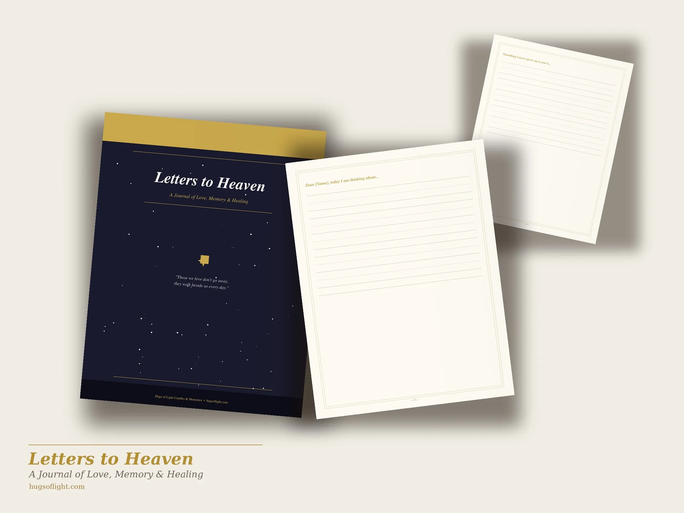 Letters to Heaven grief journal pages