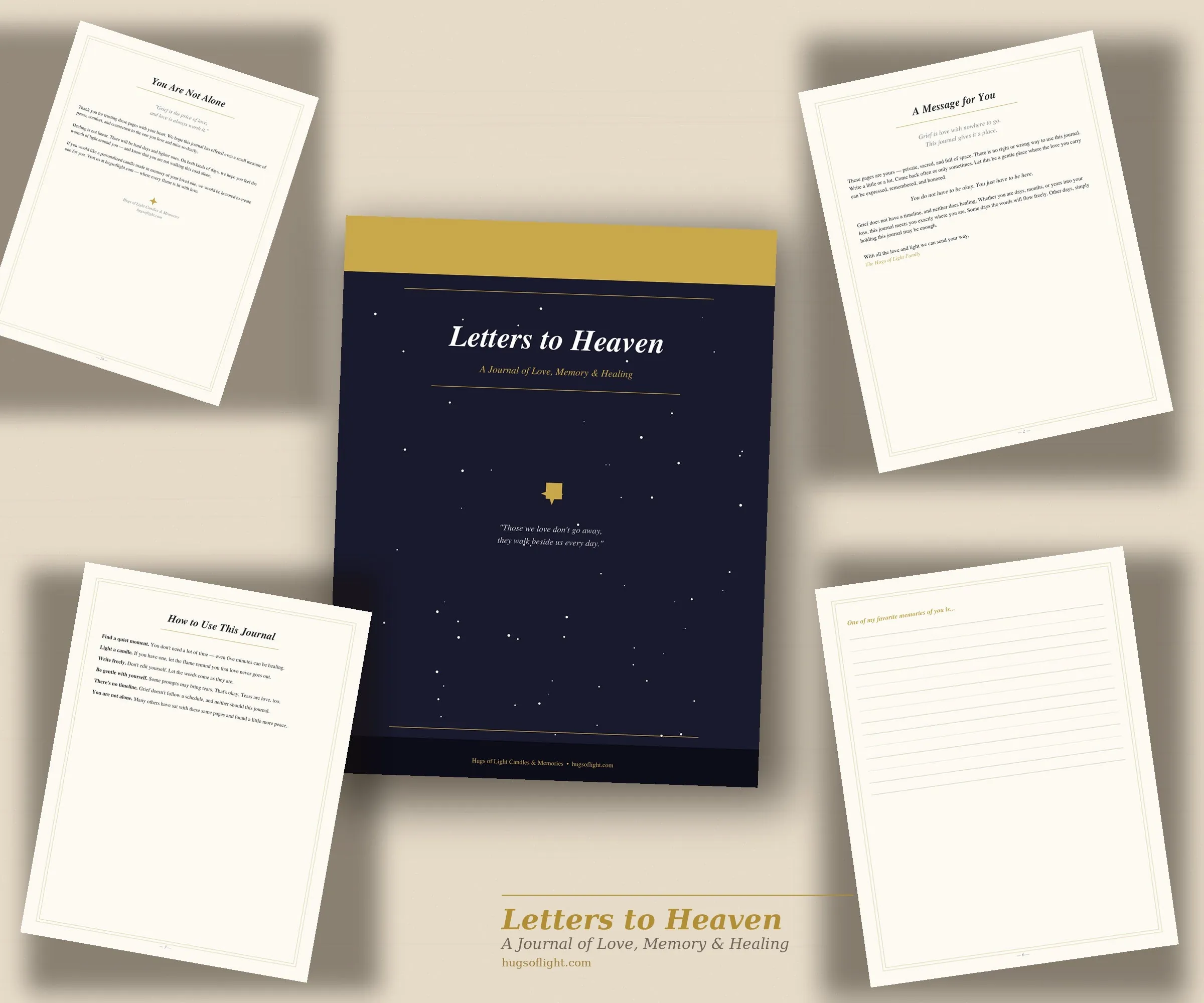 Letters to Heaven Journal Printable product view 3