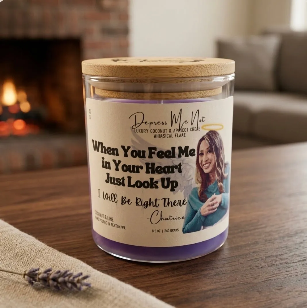 Whispers of Love - A personalized candle of remembrance by Hugs of Light