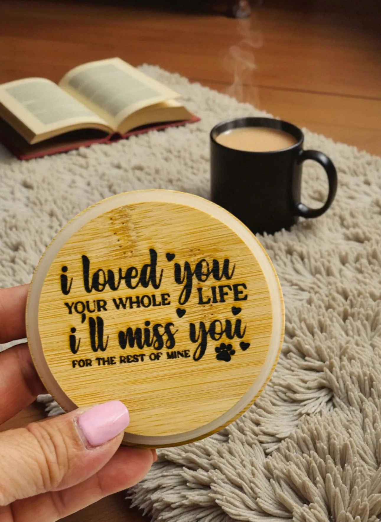 Whispers of Love - A personalized candle of remembrance product view 2