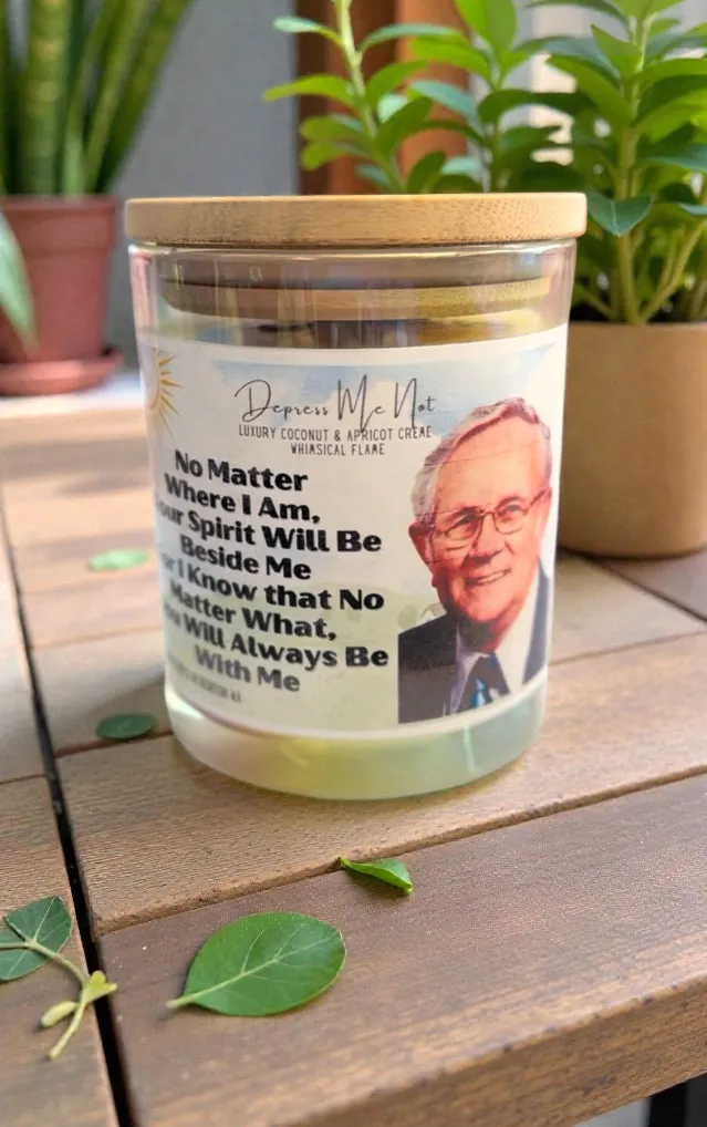 Whispers of Love - A personalized candle of remembrance product view 3