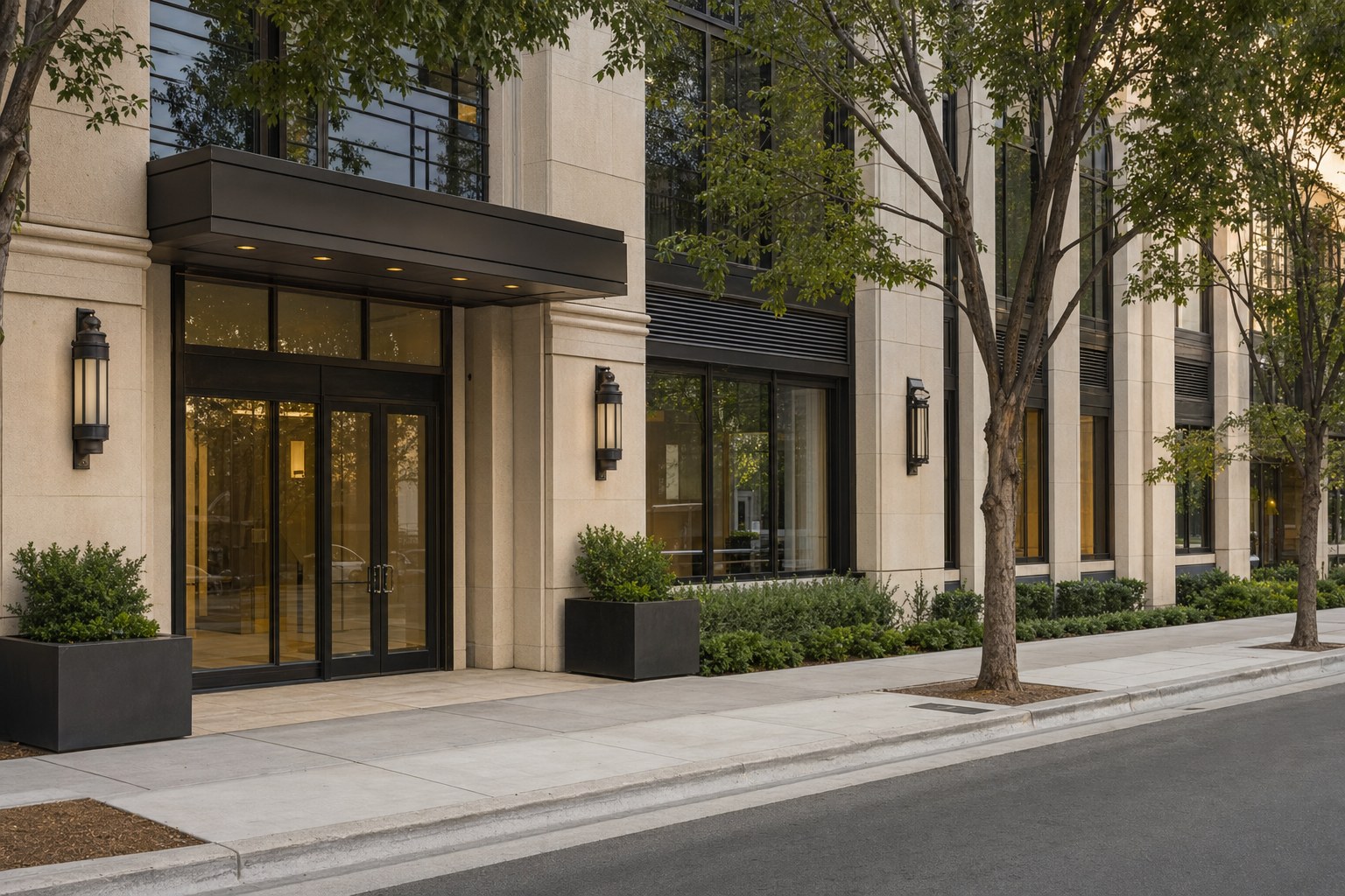 California commercial property entrance