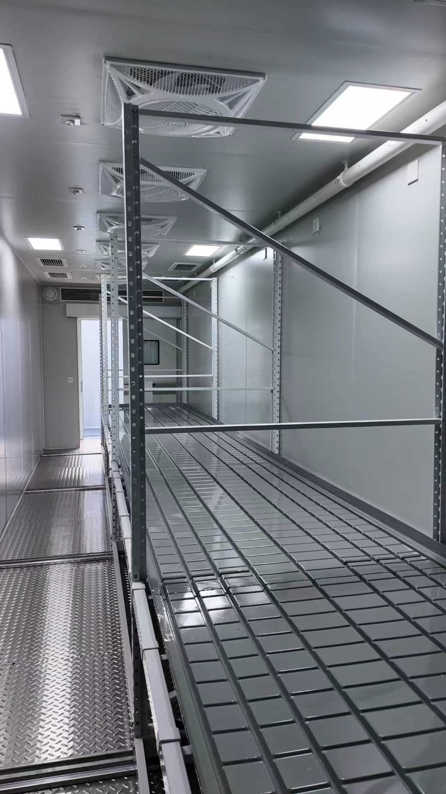 Finished interior of a Box4Grow container grow room
