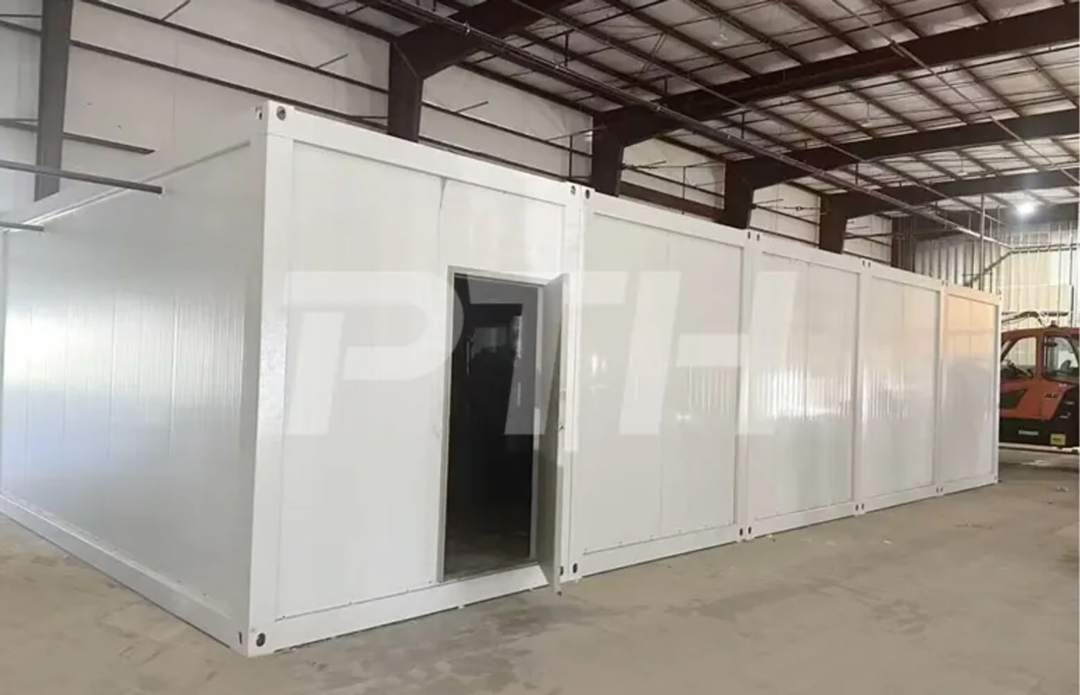 Box4Grow modular panel room being assembled inside a commercial facility