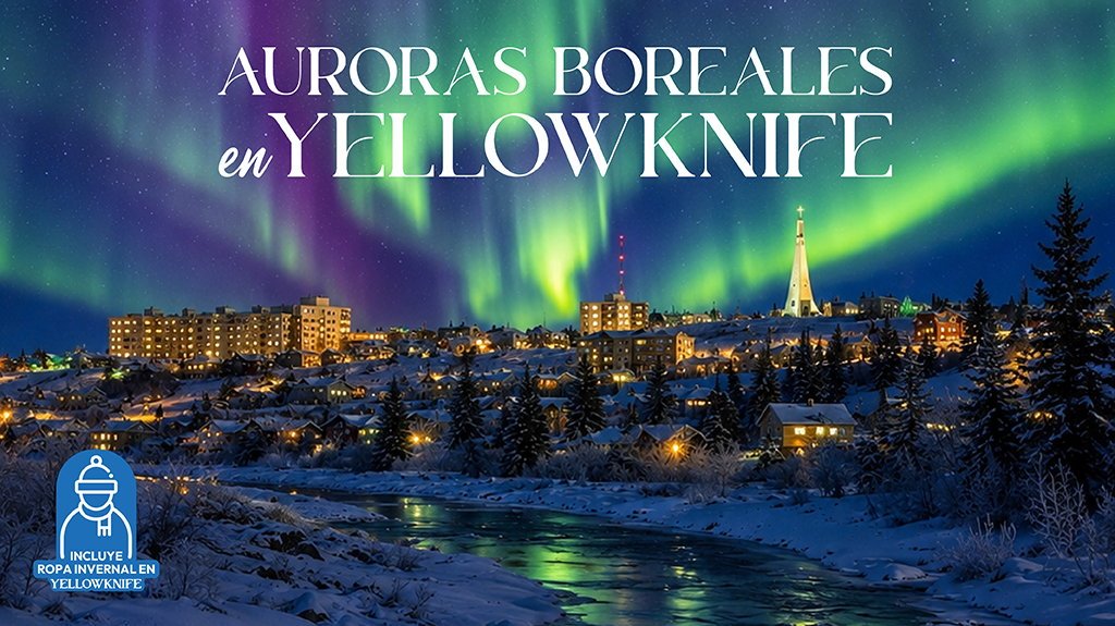 View from Auroras Boreales en Yellowknife