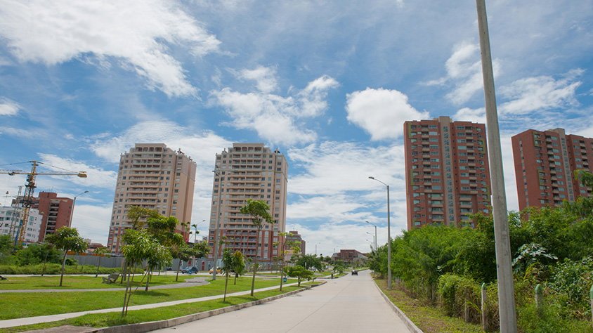 View from Bogotá y Barranquilla