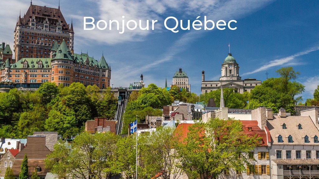 Scenery from Bonjour Quebec