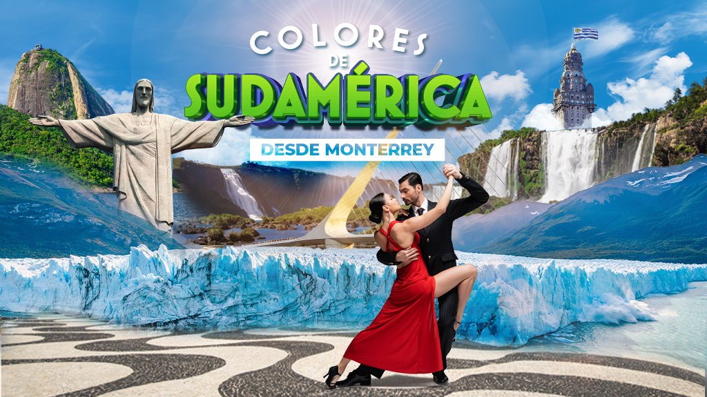 View from Colores de Sudámerica Vuelo desde Monterrey