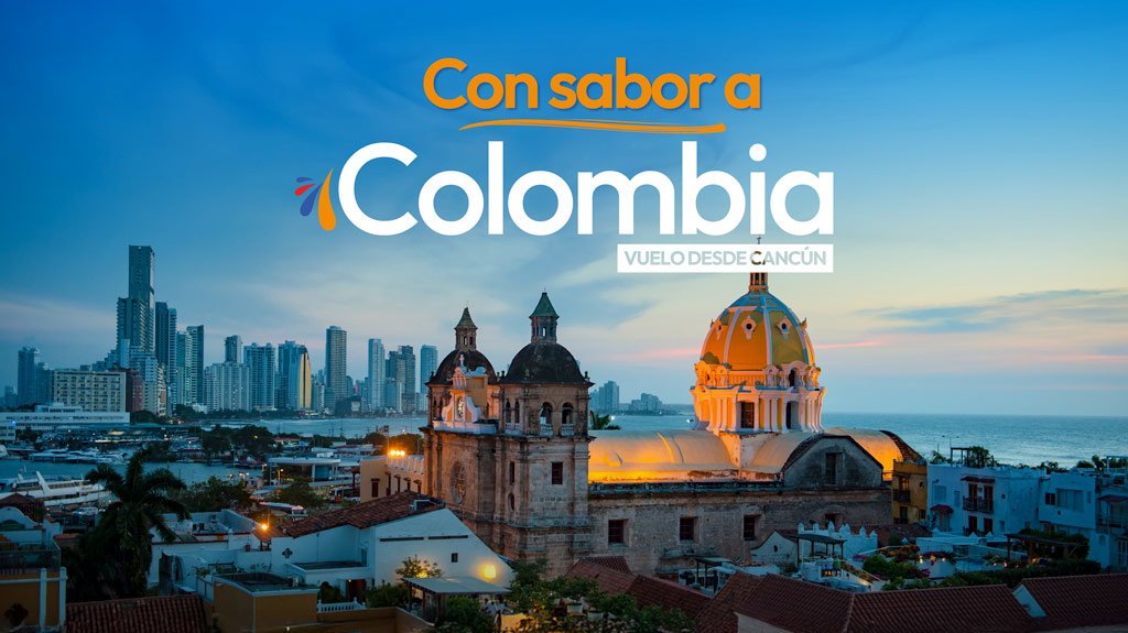 View from Con Sabor a Colombia Vuelo desde Cancún