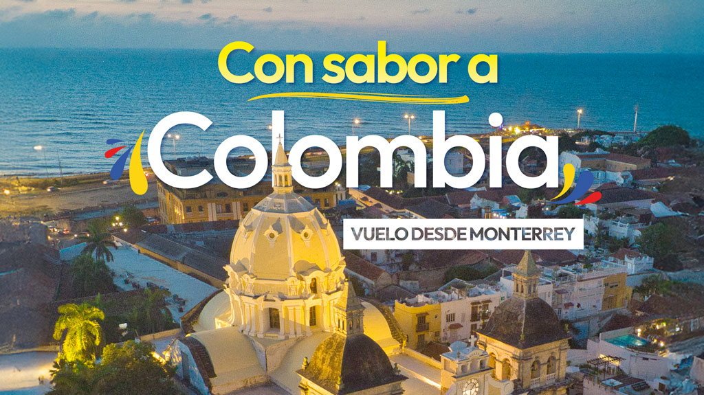 View from Con Sabor a Colombia Vuelo desde Monterrey