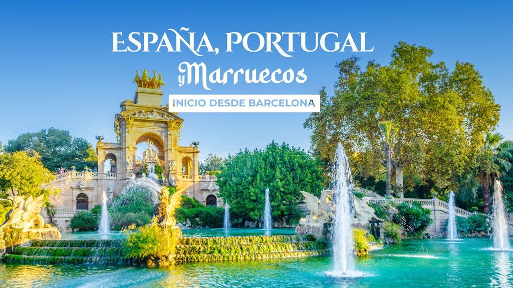 View from España, Portugal y Marruecos Inicio desde Barcelona