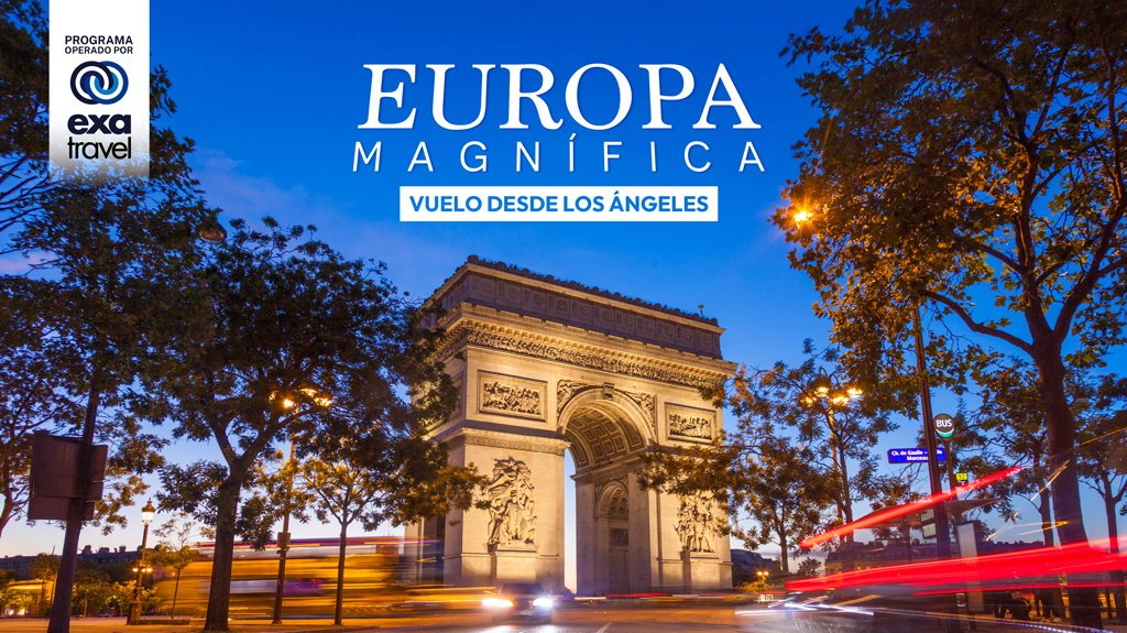 View from Europa Magnífica Vuelo desde Los Ángeles