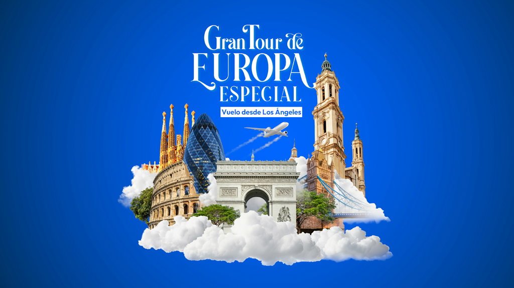View from Gran Tour de Europa Especial Vuelo desde Los Ángeles