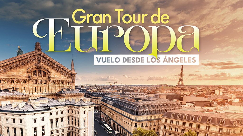 View from Gran Tour de Europa Vuelo desde Los Ángeles