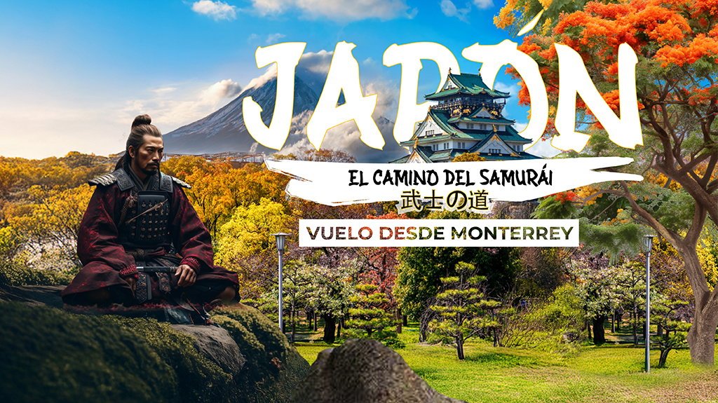 View from Japón, El Camino del Samurái Vuelo desde Monterrey