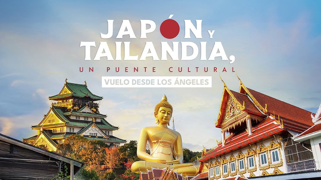View from Japón y Tailandia, un Puente Cultural Vuelo desde Los Ángeles