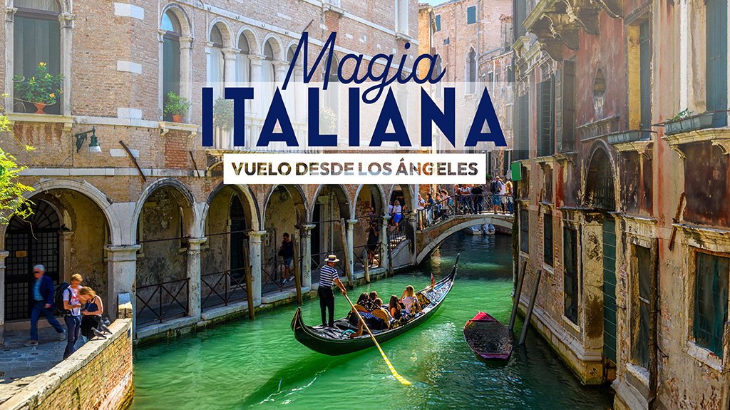 View from Magia Italiana Vuelo desde Los Ángeles