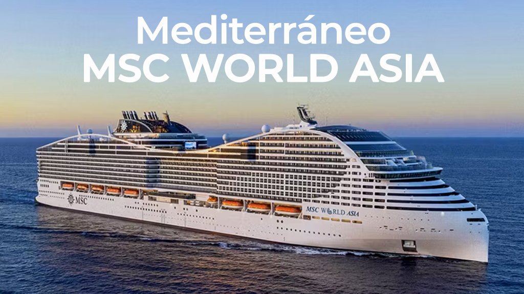 View from Mediterráneo, Msc World Asia